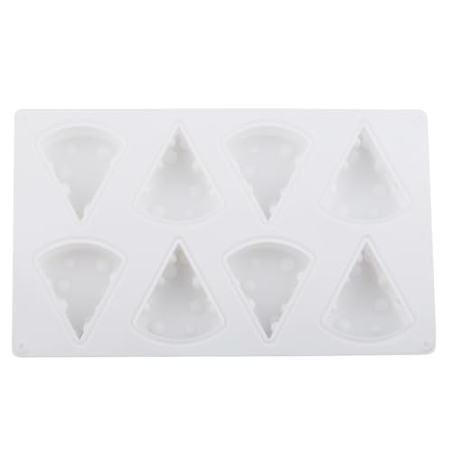 8 Cavity Cheese Shaped Silicone Chocolate Molds | For Candy Chocolate Cake Decoration