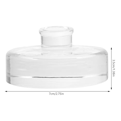 2Pcs Heavy Glass Fermentation Weights for Wide Mouth Mason Jars Fermenting Lids for Sauerkraut Kimchi and Pickling Glass Weights for Fermentation and Canning
