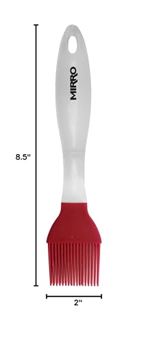 MIRRO Silicone Basting Brush, Red - size: 8.5"