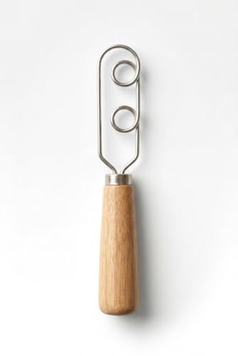 Sourdough Starter Stirring Hook and Danish Dough Whisk | Small Size to Fit in Jars | Improve the Mixing Standard Of Your Starter For Better Baking Results | New England Sourdough Starter Co. - size: 8 inches