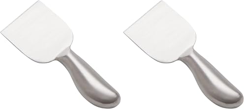 American Metalcraft CKNF1 Hard Evolution Cheese Knives, Stainless Steel, 5-1/4" Length (Pack of 2) - size: 5.3" (Pack of 2)