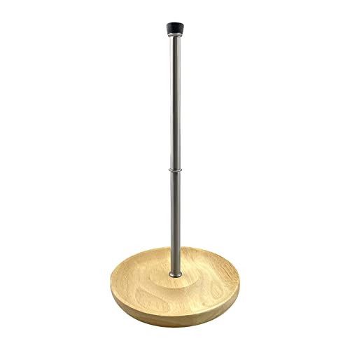 Wine Decanter Drying Stand with Silicone Head to Avoid Scratches 2-in1 Drying Decanter Stand Decanters Rack Holder with Drip Catching Base, Decanters and Wine Glass NOT Included(Size:Wooden)