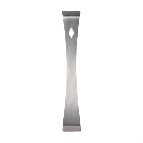Stainless Steel Pry Bar 10.2 Inch for Woodworking, 3-in-1 Scraper and for CROWBAR Tool for Staple Remover, Car Plastic Trim Disassembly, Bee Hive Equipment with Hanging Hole, Silver