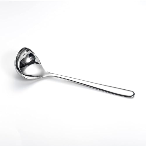 IMEEA 8-Inch Gravy Ladle SUS304 Stainless Steel Serving Ladle, Set of 2 - size: 2-Piece (Silver)