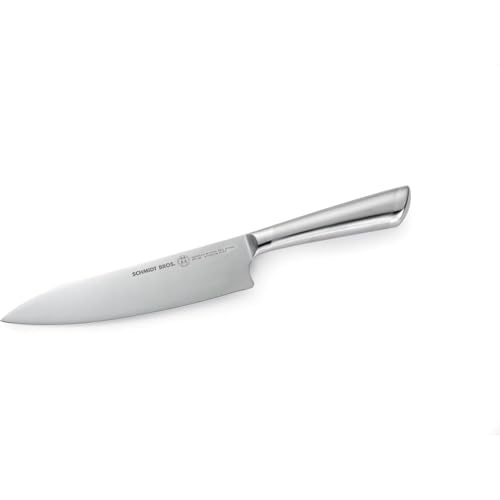Schmidt Brothers - Atlas Series - 7-Piece Knife Set, High-Carbon Stainless Steel Cutlery with Natural Wood Knife Block - color: Atlas