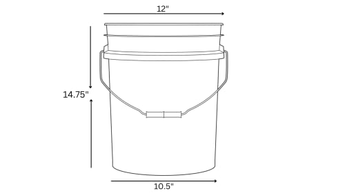 House Naturals Plastic 5 Gallon Honey Food Grade Bucket with Honey Gate for Beekeeping and Screw on Lid (Green) - color: Green