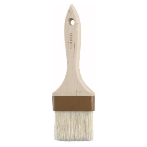 Winco Heavy-Duty Boar Bristle Basting Brush, 3" - size: 3", style: Flat