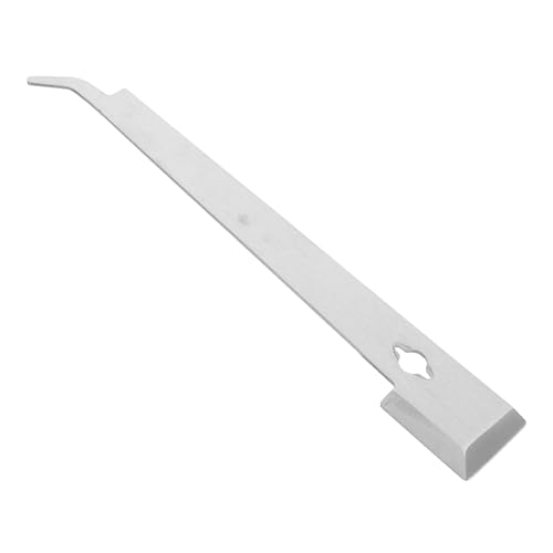 Happyyami 2pcs Professional Beekeeping Tool Stainless Steel Hive Scraper Frame Lifter Easy to Use - color: Silverx2pcs, size: 28.70X4.50X0.20CMx2pcs