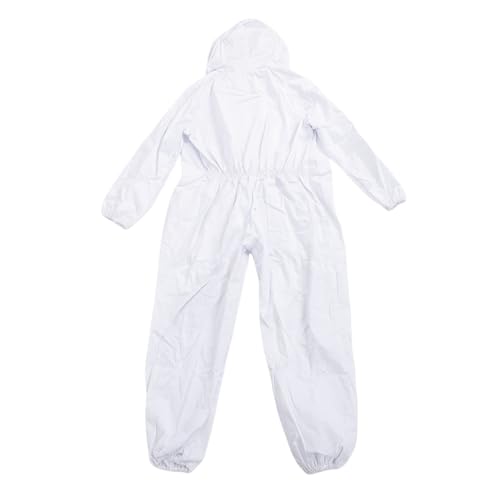 Bee Suit for Honey Harvesting Breathable Nylon Full Body Coverage Detachable Ventilated Hood Lightweight 0.91kg 175-180cm Height Suitable Men Women Beekeeping Apiary Farming
