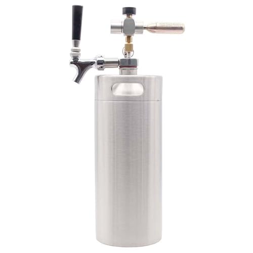 Home Brew Equipment Kegging Tools Mini Keg Beer Spear 2/3.6/4L Kegs Include 30cm Silicone Hose, NO Faucet No CO2 Regulator (with Faucet)