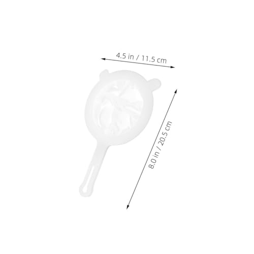 Fine Mesh Kitchen Sieve Strainer for Juicing and Honey Extraction, 2pcs Plastic Food Strainers with Handle and Double-ear Design for Coffee, Soy Milk, and Tea Filtering