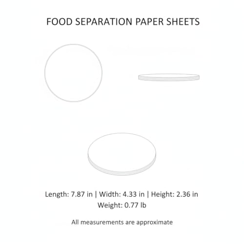 500-Count Pre-Cut Silicone Coated Parchment Sheets, Food Separation Paper for Freezer Storage, Burger Patties, and Cheese - size: 7.87 x 4.33 x 2.36 in