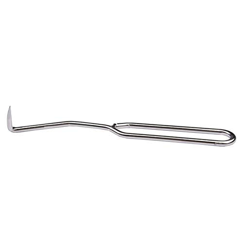 lasenersm 1 Piece Beehive Cleaning Hook Bee Hive Tool Bee Hive Frame Cleaning Tool Beehive Scraper Tool Stainless Steel Hive Scraper Tool Beekeeping Tool Beekeeping Supplies, Silver