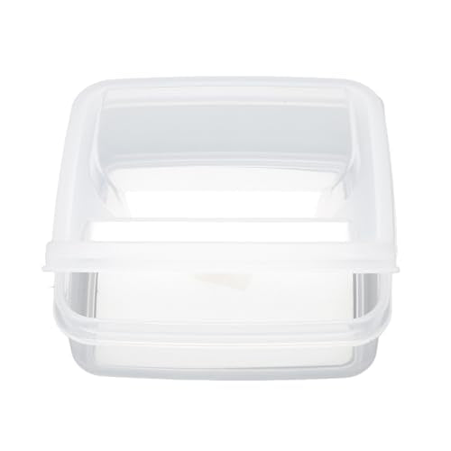 AYNEFY Kitchen Kitchen Storage, Airtight Transparent Pp Box Heat And Cold Cheese Box Multipurpose Using Foods Storage Box For Fruits Minced Garlic Chili 3 Pcs Flip Lid Cheese