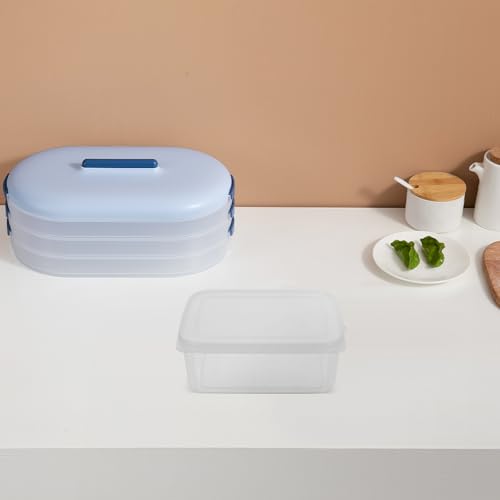 SUPVOX Food Storage Container with Lid 1100ml Cheese and Bread Sealing Box Fresh-keeping Food Storage Case for Refrigerator Kitchen