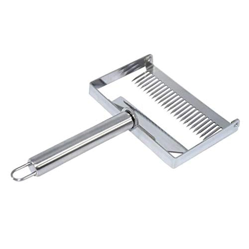 1pc 9'' Durable Steel Honey Scraper Fork Portable Uncapping Fork Bee Shovel