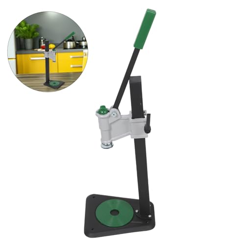 VALICLUD Manual Beer Bottle Capper Tool with Adjustable Height 7.8"-18.3" for 26mm/29mm Crown Caps and Wine Bottles, Iron Construction with Stable Tabletop Base and Effortless Sealing