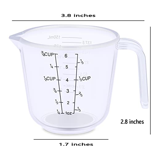 DOTINGHUX Measuring Cup, 3/4 Cup, Clear - size: 3/4 cup