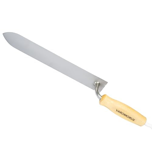 Varomorus 11" Stainless Steel Beekeeping Hot Knife Uncapping Decapping Bee Honey Equipment Bee Hive Hand Tool 12V/70Wt