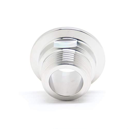 QiiMii 1Inch Stainless Steel 304 Sanitary NPT Male Thread x 1.5 Inch Tri Clamp Adapter, Stainless Steel 304 - size: TC 50.5 x 1"