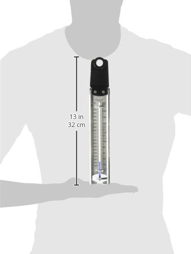 Escali Deep Fry Stainless Steel Paddle Candy Thermometer, Heat Resistant Handle, and Hand-Free Clip, Temperature Indications - style: Paddle