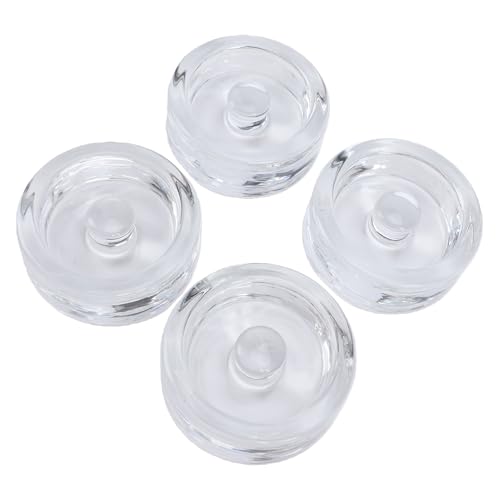 SUNGOOYUE Glass Fermentation Weights Mason Jar Glass Fermentation Weight, 7Cm Mason Jar Weight For Wide Mouth, Stones For Pickling Kimchi (4PCS Transparent)