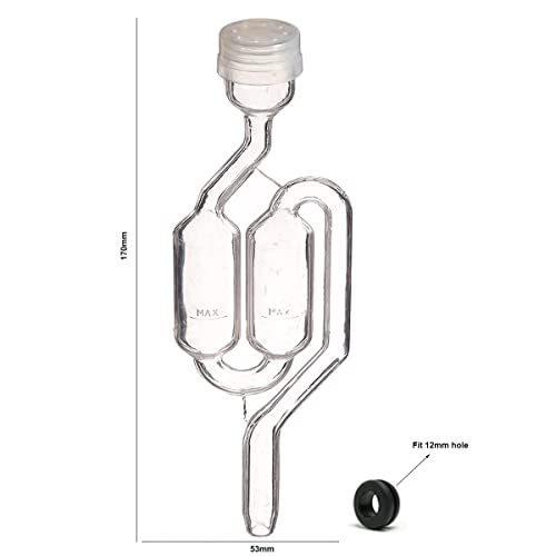 5 x Airlock S-Bubble Type with Grommets