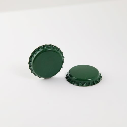 FastRack 288 Oxygen Absorbing Beer Bottle Caps | 26mm Pry-Off Green Standard Homebrew Bottle Tops for Glass Bottles | PVC-Free Beer Crown Caps for Bottling - color: Green
