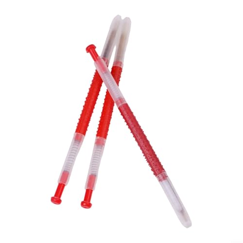Bee Grafting Tools Set 10pcs Retractable Larvae Transfer Kit with Spring Plunger Non-Slip Handle for Beekeeping Queen Rearing Royal Jelly Production Plastic Red