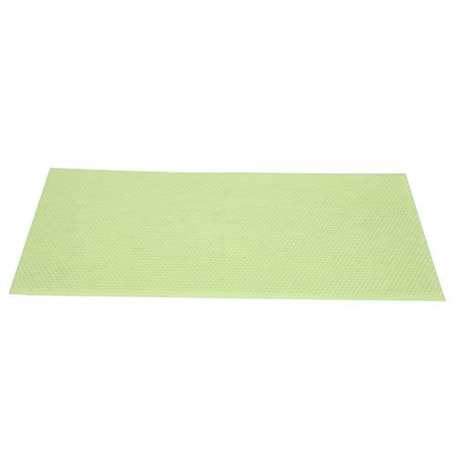10Pcs Green Plastic Beeswax Hive Foundation Sheets, Beekeeping Honey Comb Base for Beehive Frames, Natural Wax - Coated, Durable and Non - Deformable Beekeeping Supplies for Colony