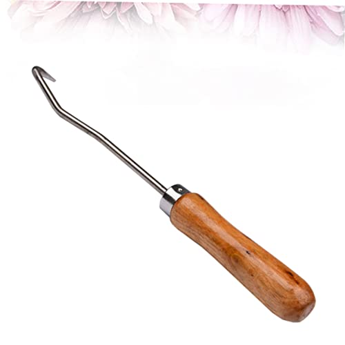 Beekeeping Cleaning Hook 9.05 Inch Handle Beehive Frame Cleaning Tool Beeswax Scraper for Hive Maintenance and Removal