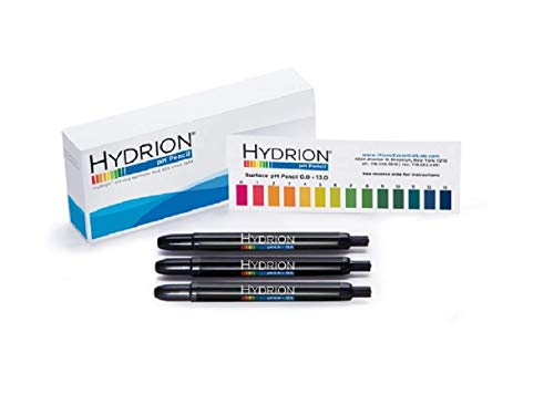 Micro Essential Lab P-12M Hydrion Insta-Chek Surface pH Pencils, 0 - 13 pH (Pack Of 3)