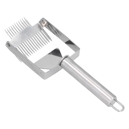 Double Head Honey Scraper Fork for Beekeeping - Stainless Steel Handle Uncapping Tool for Easy Honey Extraction (Stainless Steel Handle Double Head)