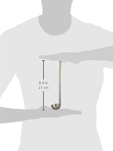 Winco LDI-05SH, One-Piece Stainless Steel Ladle with 6" Handle - 1/2 oz