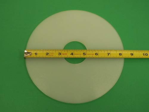 Nylon shim press for large Enterprise and Chop Rite cast iron sausage stuffer and wine press. Fits 6 & 8 Qt size