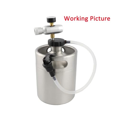 Home Brewing Portable Mini Keg Beer Dispenser Spear Basic Tap Kit with Picnic Faucet Co2 Regulator for 2L 3.6L 5L Beer Growler Brewing Accessories
