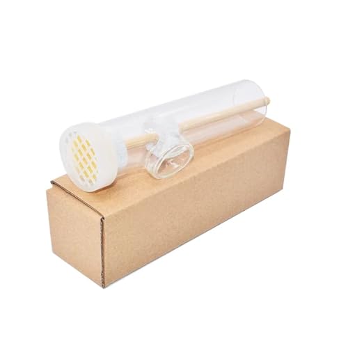 Bee Queen Marking Cage Bottle Box 2pcsBeekeeping Tools Glass Queen Bees Catcher One Handed Bee Queen Marking Marker Cage Bottle Holder/Wasp Catch Beehive Equipment