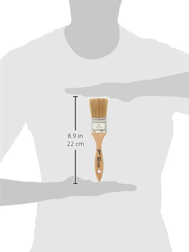 Ateco Pastry Brush, 1.5-Inch Wide Head with Natural White Boar Bristles, Stainless Steel Ferrule & Wood Handle - size: 1.5" Wide, style: White Boar Bristle