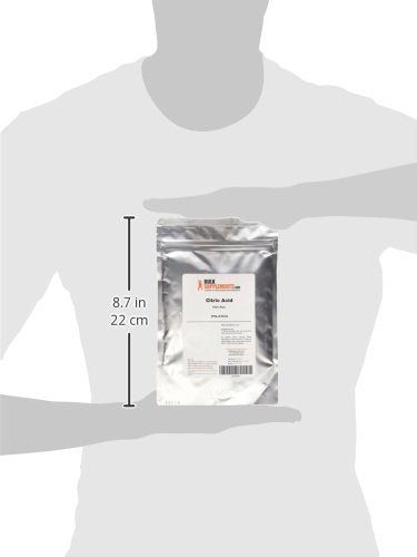 BulkSupplements.com Citric Acid Powder - Citric Acid Food Grade, for Flavor Enhancer, & Cleaning, Citric Acid for Bath Bombs - Anhydrous & Gluten Free, 250g (8.8 oz) (Pack of 1) - size: 8.8 Ounce (Pack of 1)