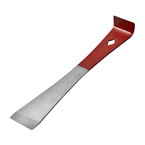 Hive Tool, 2PCS Stainless Steel Hive Scraper Tools with Red Handle - Beekeeping Equipment for Frame Lifting and Wax Scraping