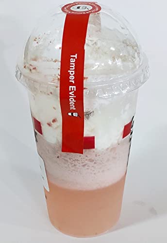 Tamper Evident Seals Stickers for Drink Lids Food Delivery Safety Labels | Waterproof Vinyl Tamper Proof Freshness Stickers for Coffee Shop Bakery Small Business Takeout Cups Secure Seal