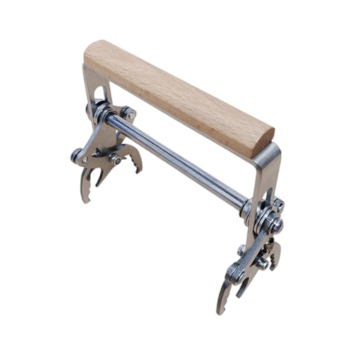Bee Hive Frame Grip, Ergonomic Lifting Tool, Stainless Steel Anti Slip Handle, Wooden Grip Honey Extractor, Beekeeping Frame Lifter Tool, Hive Accessory for Easy Removal Honey Harvesting Beekeepers