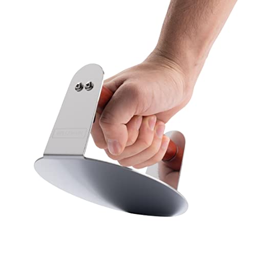 Bellemain Burger Smasher for Griddle | Stainless Steel 6" Round Smash Burger Press | Hamburger Press for Grill, Cooking, Meat Press with Wooden Handle, Grill Accessories Kit