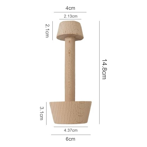 Wooden Tart Tamper,Double Side Pastry Dough Egg Tarts Pastry Tools DIY Cake Pastry Tools for Making Egg Tart, Pasta, Cheesecakes Dessert Kitchen Baking Tools (Model 4) - color: Model 4