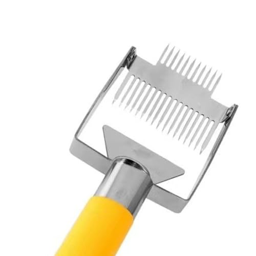 Beekeeping Uncapping Fork with Handle Honeycomb Scraper Tool Stainless Steel Tines 9.06 Inch for Honey Harvesting