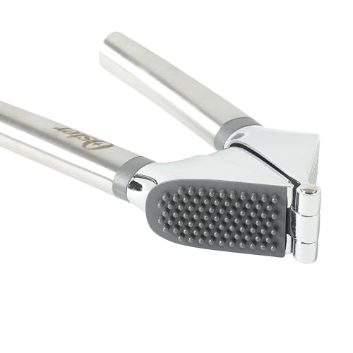 Oster Chadswyck 7.7” Garlic Press, Stainless Steel Garlic Mincer & Crusher, Easy Squeeze, Dishwasher Safe - color: Chadswyck (7.7" Garlic Press)