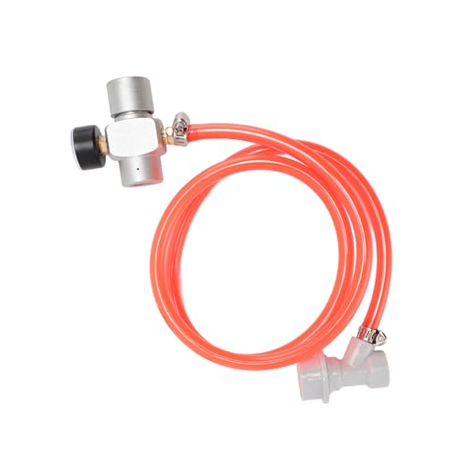 Mini Keg Regulator, Stainless Steel CO2 Pressure Regulator for Beer and Coffee, 1m Hose for Homebrew and Outdoor Use