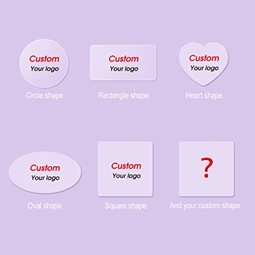 Custom Stickers Transparent Waterproof Sticker Personalized Text Image Photo Clear Labels Stickers 10,100,200PCS