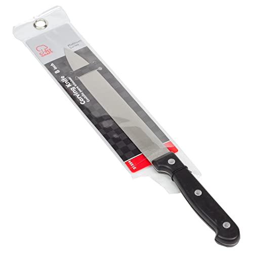 Chef Craft Select Carving Knife, 8 inch blade 14 inches in length, Stainless Steel/Black - size: 8", style: Carving Knife