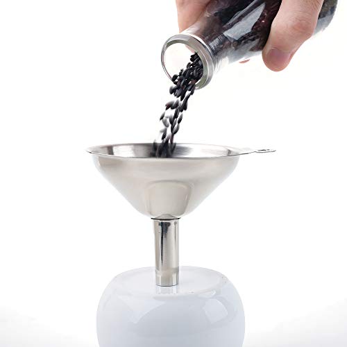 Fox Run Metal Kitchen Funnel Set, 3", 2", and 1.5" Stainless Steel Funnels - size: 3", 2", and 1.5" Set